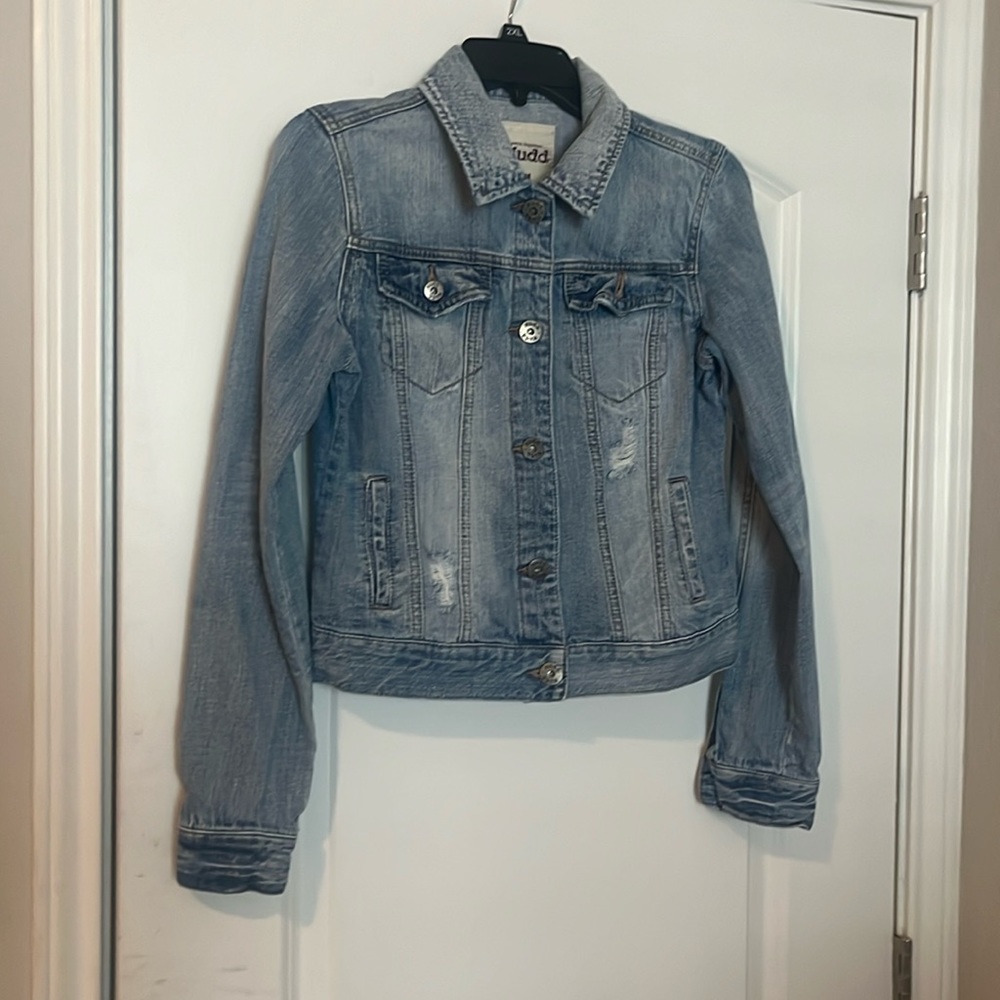 Cute, torn denim jacket for women